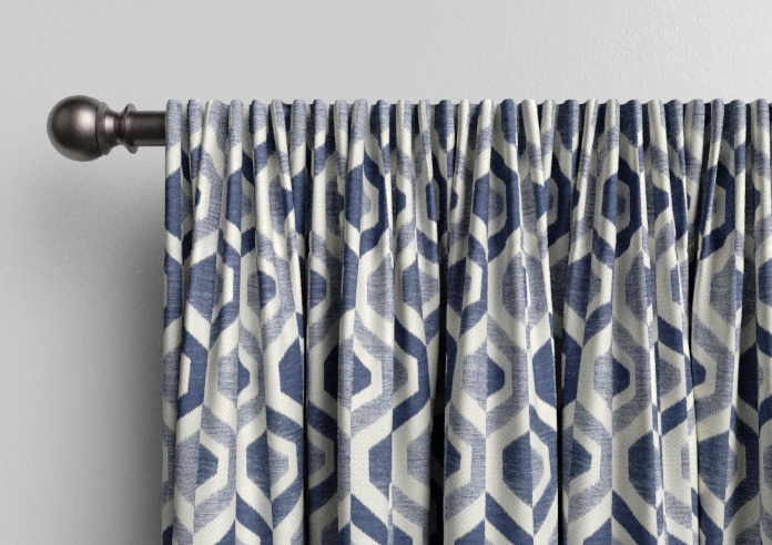 Gusta, Navy - Made to Measure Curtains - Image 9
